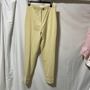 Rene Lezard cream vintage 40 or 8 taper leg cuffed trouser Like new